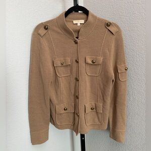 Tory Burch Women’s Camel Utility 100% Wool/Lanie Jacket